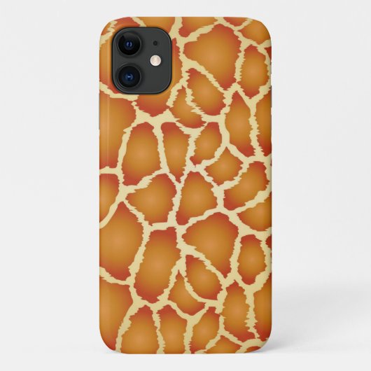 Giraffe Echte Huidbruine Textuur Case-Mate iPhone Case (Achterkant)
