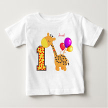 Giraffe eerste verjaardagsfeestje op maat