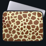 Giraffe Electronics Bag Laptop Sleeve<br><div class="desc">Een elektronicazak met een achtergrond voor girafdruk.</div>