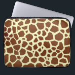 Giraffe Electronics Bag Laptop Sleeve<br><div class="desc">Een elektronicazak met een achtergrond voor girafdruk.</div>