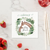 Giraffe en Baby Baby shower Servet (Insitu)