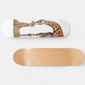 Giraffe- en baby-kus skateboard (Horizontaal)