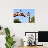 Giraffe en baby poster (Thuiskantoor)