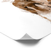 GIRAFFE EN BABY - POSTER (Hoek)