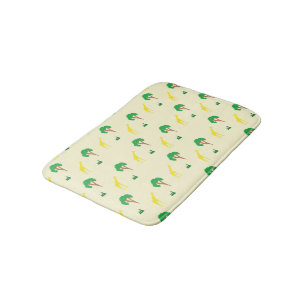 Giraffe- en boompatroon badmat