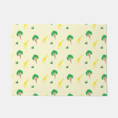 Giraffe- en boompatroon deurmat (Voorkant)