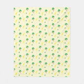 Giraffe- en boompatroon fleece deken (Voorkant)