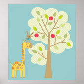 Giraffe en Bunny Poster (Voorkant)