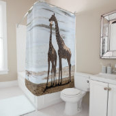 Giraffe- en Calf-douchegordijn Douchegordijn (In situ)