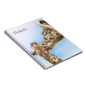Giraffe- en calf-laptop notitieboek (Rechterzijde)
