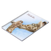 Giraffe- en calf-laptop notitieboek (Linkerzijde)