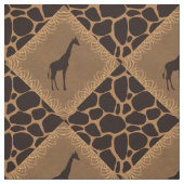 Giraffe- en dierlijk printerdiamantpatroon. stof (Swatch)