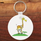 Giraffe en een Zebra Sleutelhanger