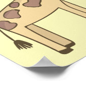 Giraffe- en Garland- Baby shower Poster (Hoek)