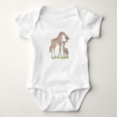 Giraffe en haar kalf romper (Voorkant)