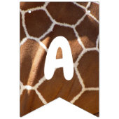 Giraffe- en huidafdrukken Fijne verjaardag bij bun Vlaggetjes (Derde vlag)