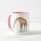 Giraffe en kalf "Best Mum ever" mok (Voorkant links)