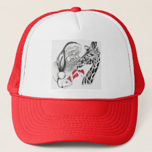 Giraffe en Kerstmis Trucker Pet