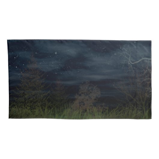 Giraffe en maan | Aangepast paar Kussensloop (Achterkant-Rechts)