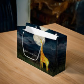 Giraffe en maan | Aangepaste cadeautas