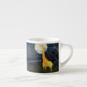 Giraffe en maan | Aangepaste Jumbo-Mok/Espresso-Mo Espresso Kop (Rechts)