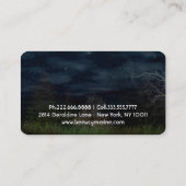 Giraffe en maan | Aangepaste Visitekaartjes (Achterkant)