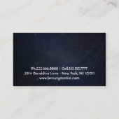 Giraffe en maan | Aangepaste Visitekaartjes (Achterkant)