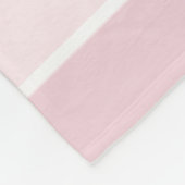 Giraffe en naam van Girl's Cute Pink Safari Fleece Deken (Hoek)