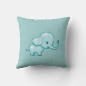 Giraffe en Olifant Kinderen Baby Worp Kussen (Achterkant)