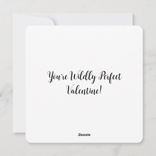 Giraffe en olifant Valentijn Feestdagenkaart (Achterkant)