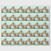 Giraffe- en omslagpapier voor mama en Baby Cadeaupapier (Vlak)