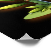 Giraffe en Panda Monogrammed Naam | Poster (Hoek)