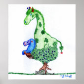 Giraffe en Platypus Poster (Voorkant)