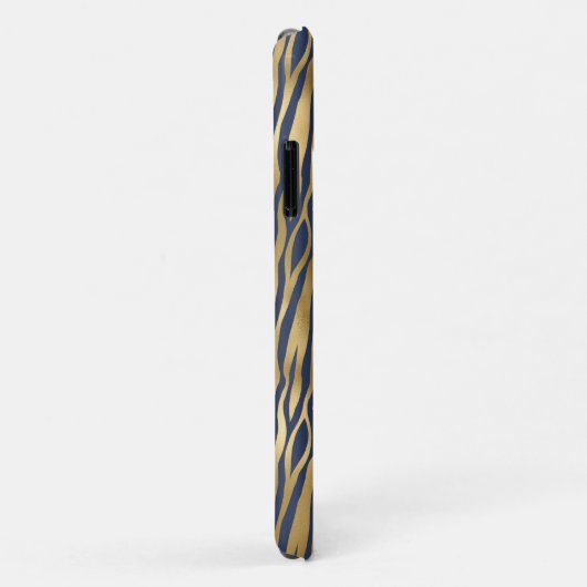 Giraffe en tijger afdrukken Gold Blue  grafische k Case-Mate iPhone Case (Achterkant/rechts)