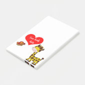 Giraffe- en vlinderbloemnoot post-it® notes (Schuin)