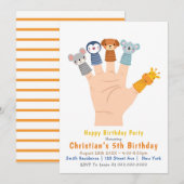 Giraffe en Vrienden 5e verjaardag Uitnodigingen (Voorkant / Achterkant)