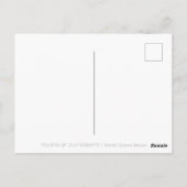 GIRAFFE EN VUURWERK BRIEFKAART 4 JULI (Achterkant)