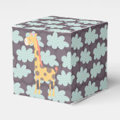 Giraffe en wolken bedankdoosjes (Voorkant Zijde)