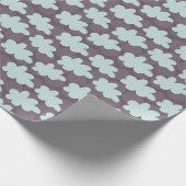 Giraffe en wolken cadeaupapier (Hoek)