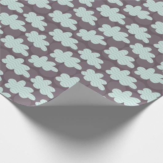 Giraffe en wolken cadeaupapier (Hoek)