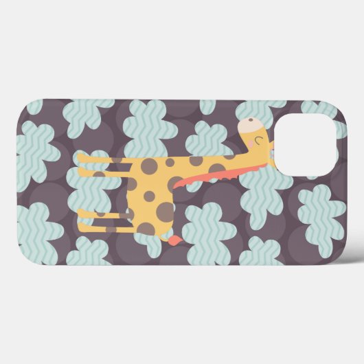 Giraffe en wolken Case-Mate iPhone case (Achterkant (horizontaal))
