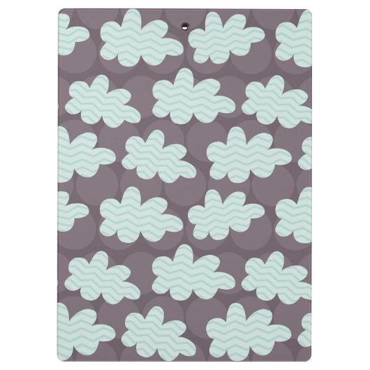 Giraffe en wolken klembord (Achterkant)