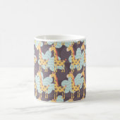 Giraffe en wolken magische mok (Center)