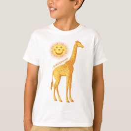 Giraffe en zon met Fellow Creaters Logo T-shirt