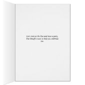 Giraffe Engagement Card, Zoo Party (Binnen (Rechts))