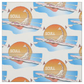 Giraffe Enkelvoudige roeiboot Stof (Swatch)