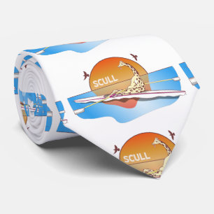 Giraffe Enkelvoudige roeiboot Stropdas