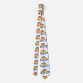 Giraffe Enkelvoudige roeiboot Stropdas (Achterkant)