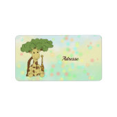 Giraffe Etiket (Voorkant)