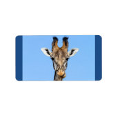 Giraffe Etiket (Voorkant)